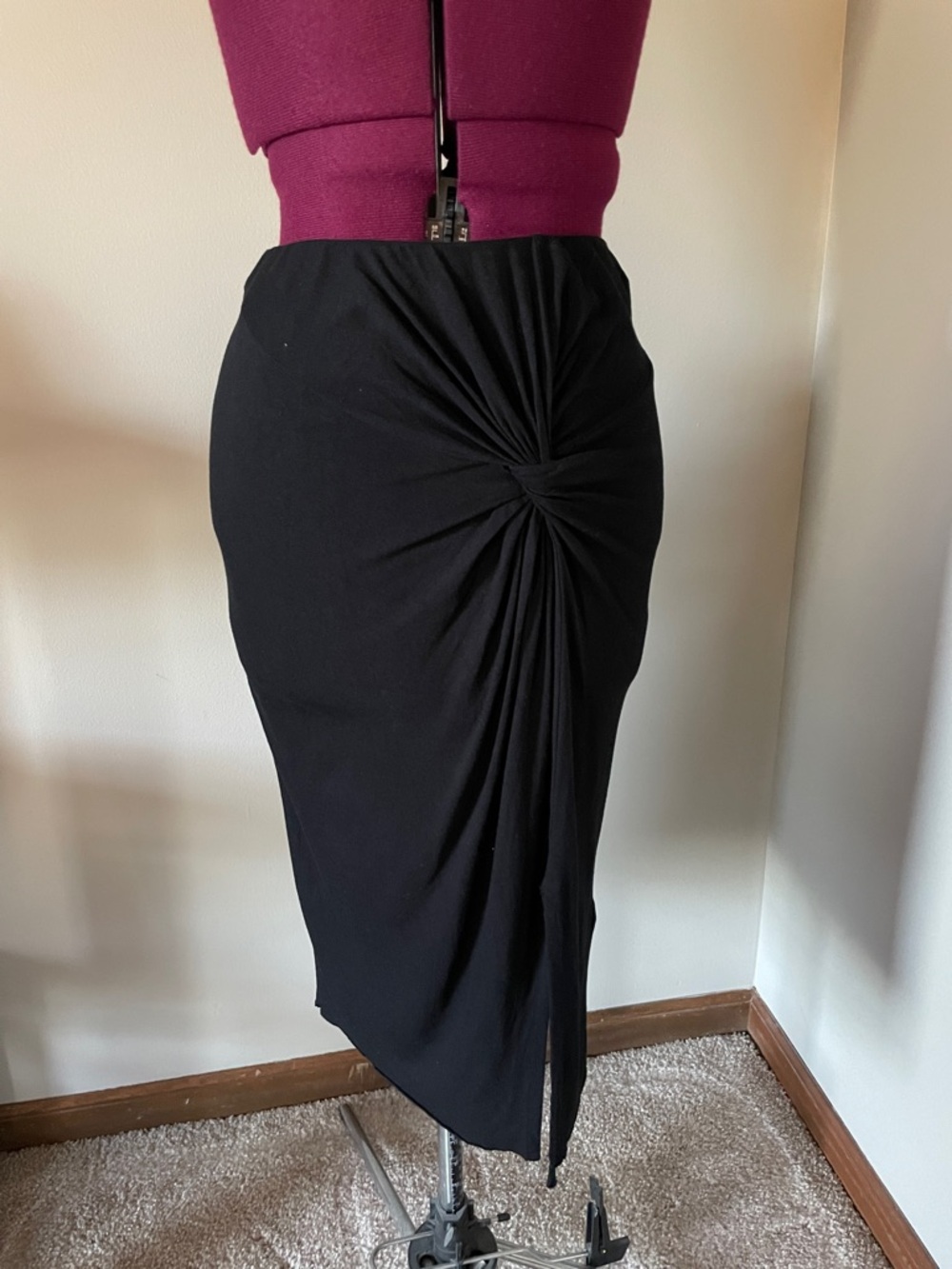 AllSaints black knit skirt